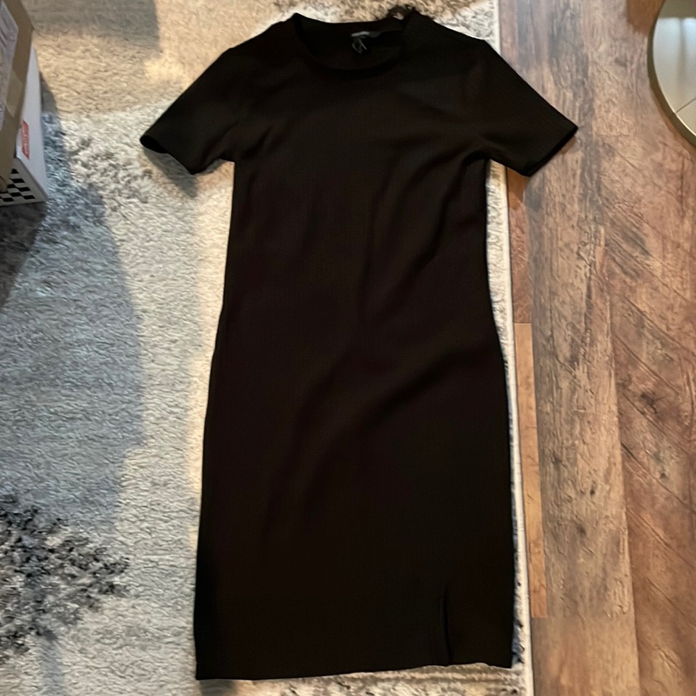 Forever 21 black ribbed dress